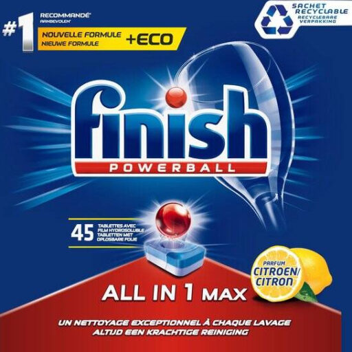 Finish Powerball All in1 Max Citrus Kapsułki do Zmywarki 45 szt.